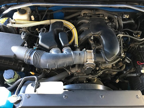 EXART AIS INTAKE PIPE AIS UNIT + SOUND GENERATOR SET FOR TOYOTA FJ CRUISER CBA-GSJ15W MODELS WITH THROTTLE SPACER 1GR-FE EA04-TY116-S