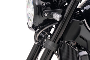 PLOT SWAGE-LINE PRO FRONT BRAKE HOSE KIT TRI-PIECE STAINLESS STEEL FITTINGS CLEAR HOSE FOR KAWASAKI Z900RS STP0602FT
