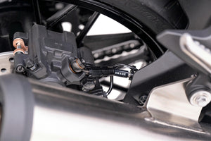 PLOT SWAGE-LINE PRO REAR BRAKE HOSE KIT STAINLESS STEEL FITTINGS BLACK SMOKE HOSE FOR KAWASAKI Z900RS STPB0602R
