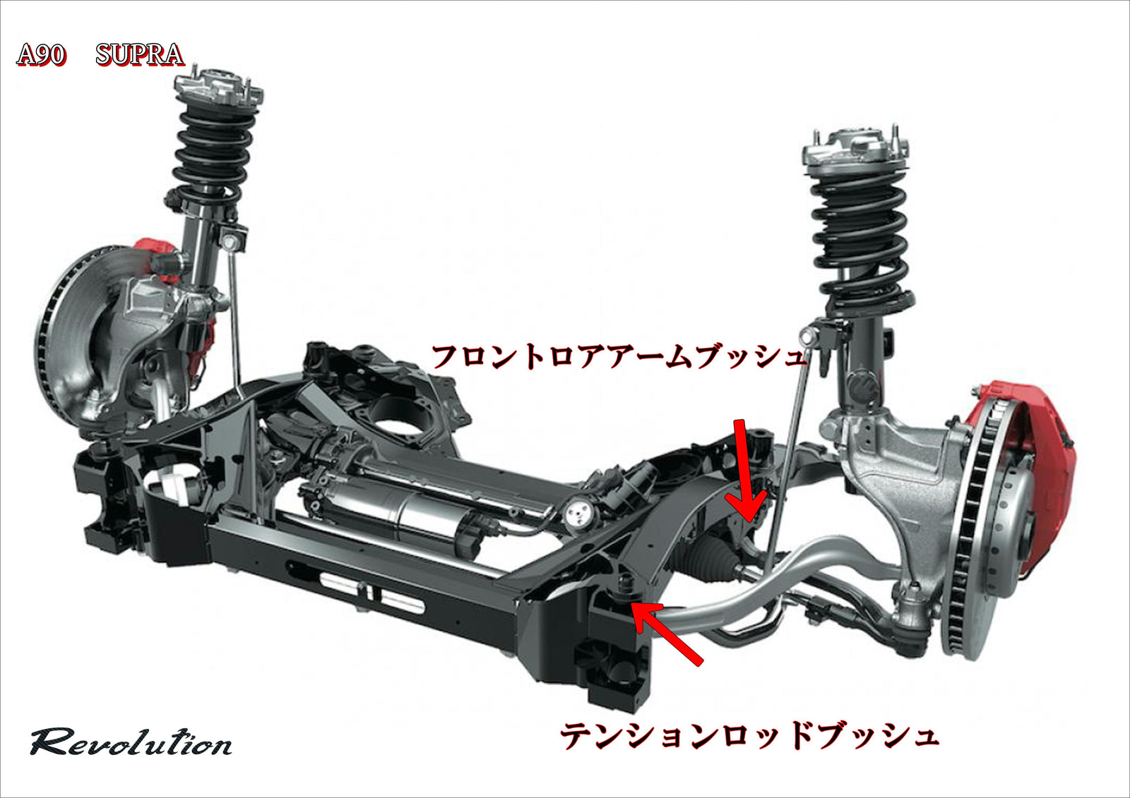 REVOLUTION FRONT LOWER ARM PILLOW BUSH FOR TOYOTA SUPRA A90 A90-FLPB