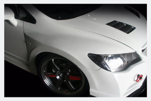 M&M HONDA FRONT WIDE FENDER TYPE MR LEFT AND RIGHT SET FOR CIVIC FD2 Mugen RR 01000-FD2-M005