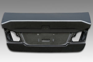 M&M HONDA AERO DUCKTAIL PLAIN WEAVE CARBON FRP TRUNK LID TYPE 2 NO WING HOLES FOR CIVIC FD2 Mugen RR 01002-FD2-M002