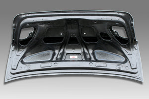 M&M HONDA AERO DUCKTAIL PLAIN WEAVE CARBON FRP TRUNK LID TYPE 2 NO WING HOLES FOR CIVIC FD2 Mugen RR 01002-FD2-M002
