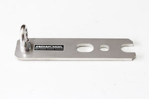 M&M HONDA STAINLESS STEEL 4-POINT SEAT BELT BRACKET CENTER SIDE (1 PIECE) FOR HONDA CIVIC FL5 01710-FL5-M002-IN