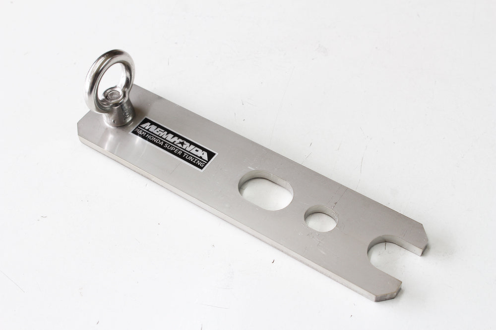 M&M HONDA STAINLESS STEEL 4-POINT SEAT BELT BRACKET (1 PIECE) FOR HONDA CIVIC FK8 01710-FK8-M001