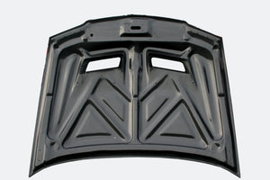 M&M HONDA PLAIN WEAVE CARBON BONNET WITH DUCT ALL CARBON TYPE S1 FOR ACCORD CL7 CL9 01100-CL7-S001