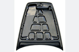 M&M HONDA PLAIN WEAVE CARBON BONNET WITH DUCT ALL CARBON TYPE T1 FOR S2000 AP1 AP2 01100-AP1-T001