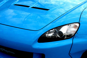 M&M HONDA PLAIN WEAVE CARBON BONNET WITH DUCT ALL CARBON TYPE S1 FOR S2000 AP1 AP2 01100-AP1-S001