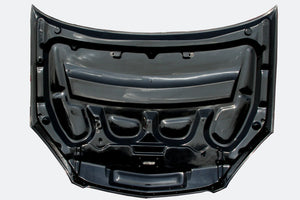 M&M HONDA PLAIN WEAVE CARBON BONNET WITH DUCT ALL CARBON TYPE S1 FOR INTEGRA DC5 01100-DC5-S001