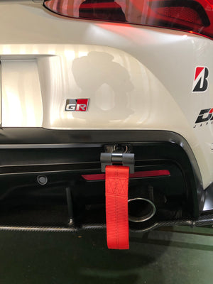 REVOLUTION LIGHTWEIGHT TRACTION HOOK REAR RED FOR TOYOTA SUPRA A90 A90-LWT-RR