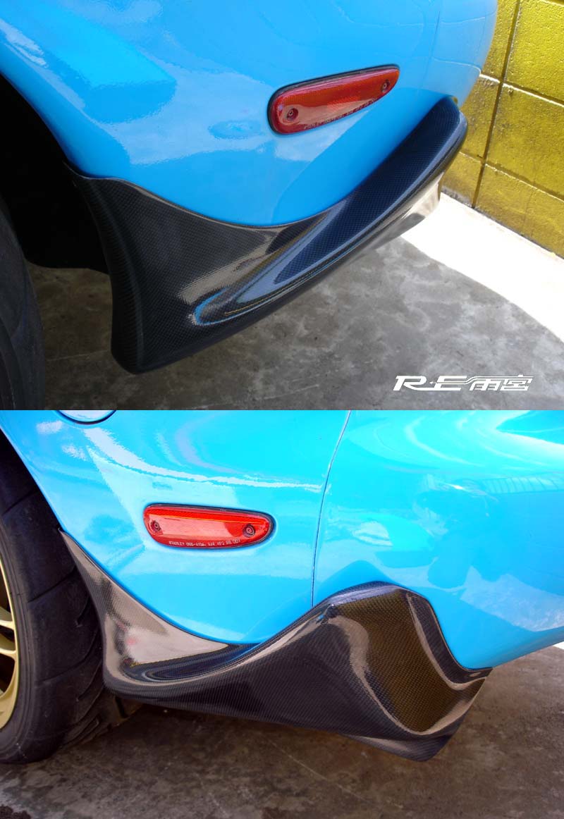 RE-AMEMIYA REAR SUPER CANARD CF FOR NOMAL BODY FOR MAZDA RX-7 FD3S D0-02203C-193