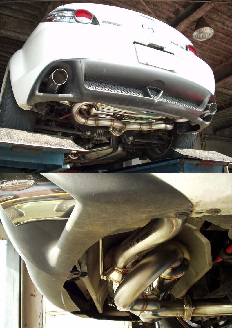 RE-AMEMIYA SUPER DOLPHINTAIL MUFFLER ZENKI FOR MAZDA RX-8 M0-088035-006