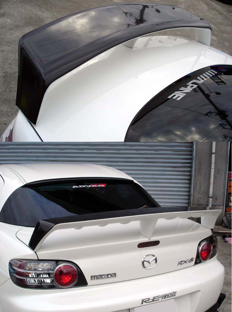 RE-AMEMIYA REAR WING SPOILER FRP FOR MAZDA RX-8 D0-088030-025