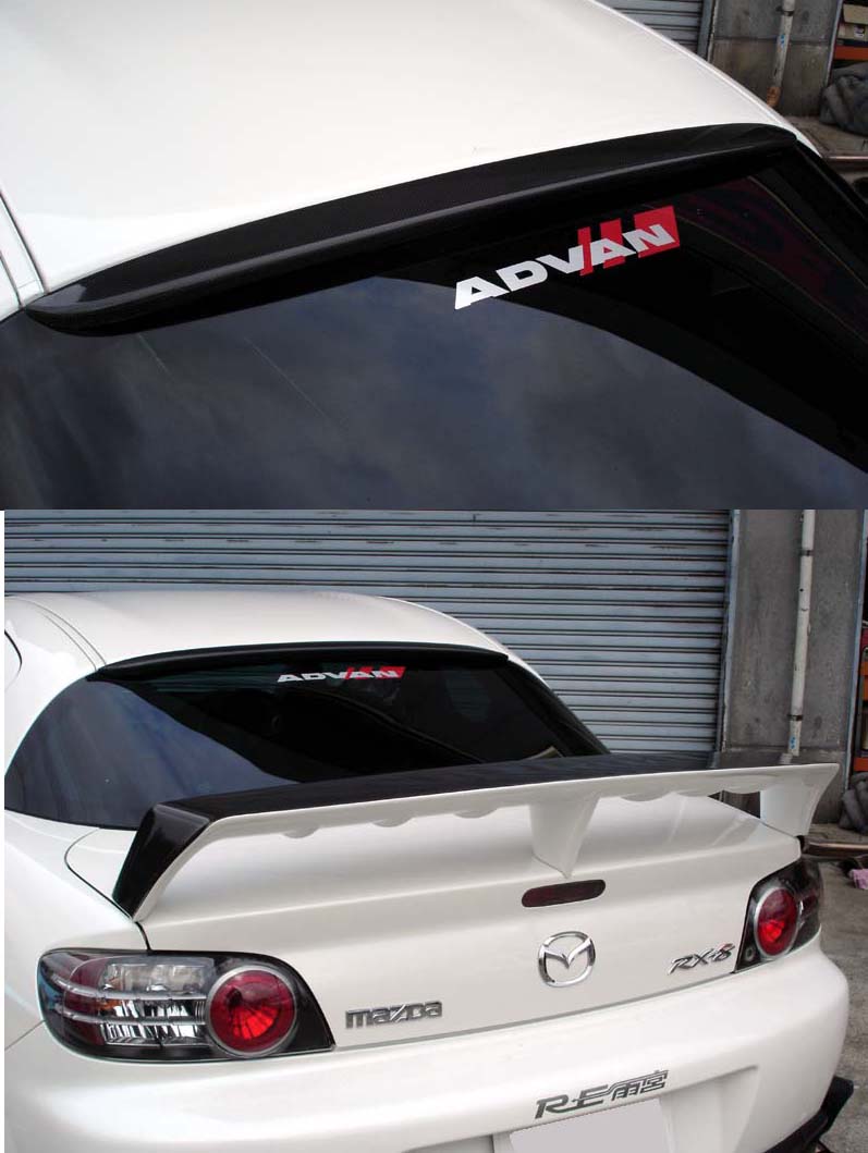 RE-AMEMIYA REAR ROOF SPOILER FRP FOR MAZDA RX-8 D0-088030-028