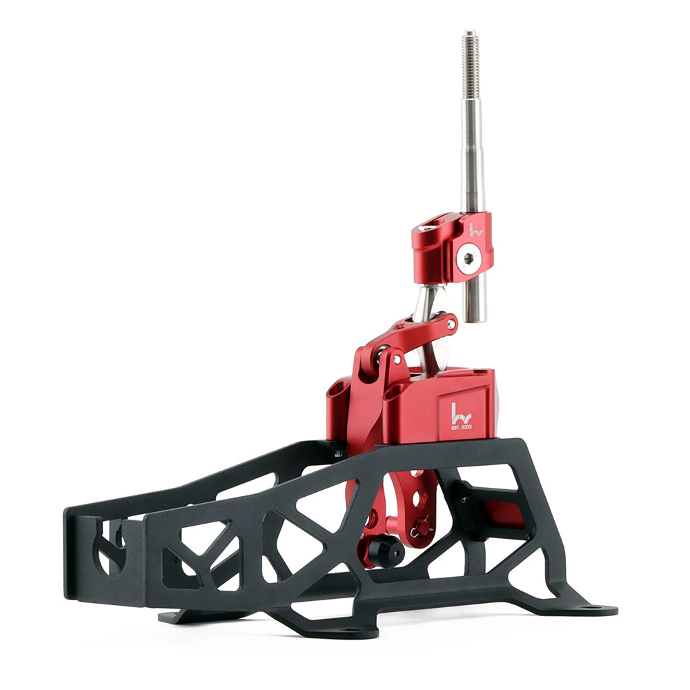 M&M HONDA SHORT SHIFTER ASSEMBLY RED COLOR HYBRID RACING FOR ACCORD CL7 00111-CL7-HR01R