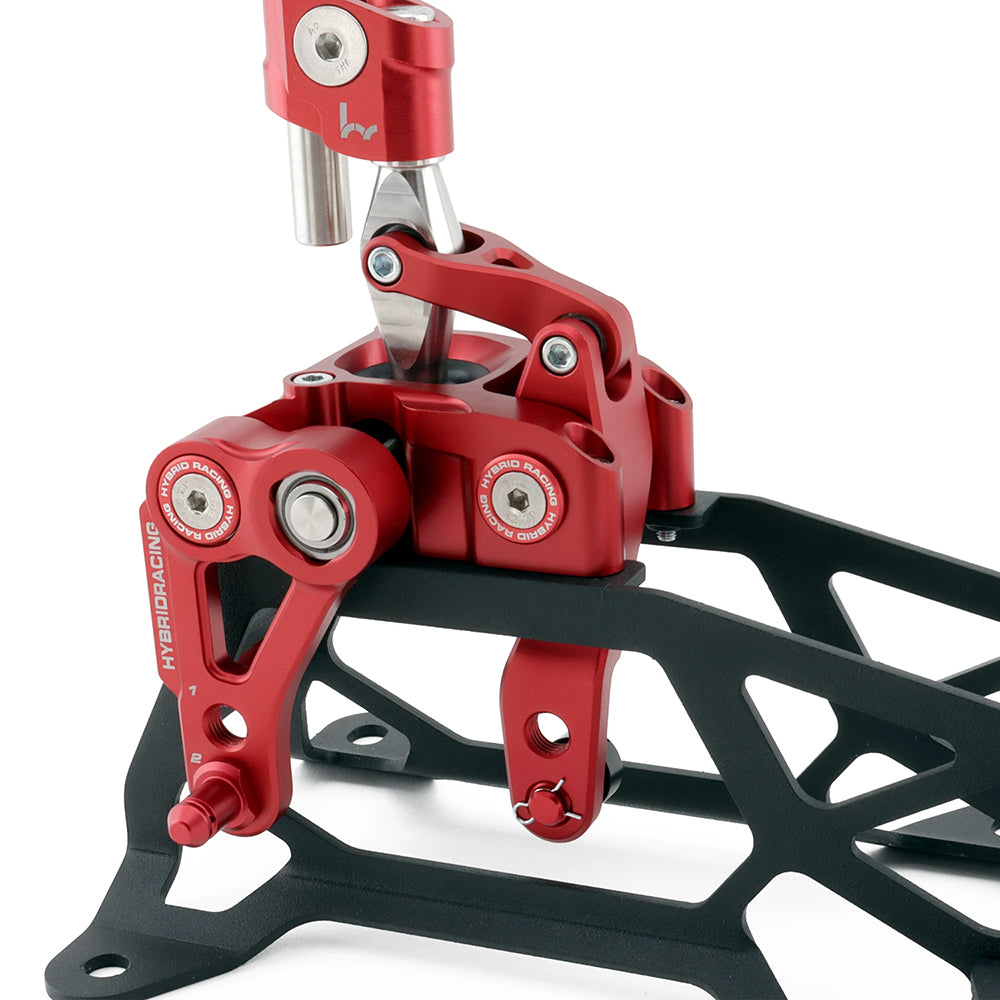 M&M HONDA SHORT SHIFTER ASSEMBLY RED COLOR HYBRID RACING FOR ACCORD CL7 00111-CL7-HR01R