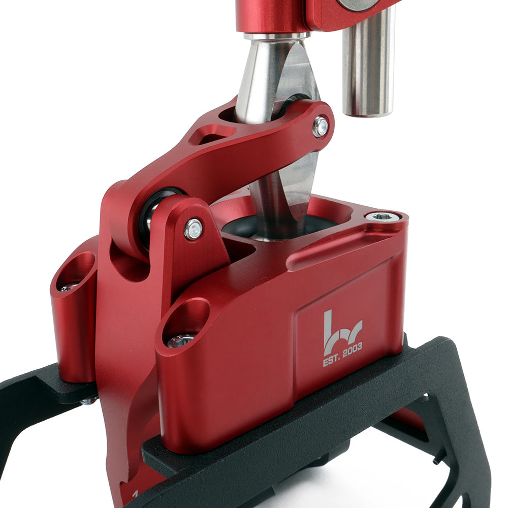 M&M HONDA SHORT SHIFTER ASSEMBLY RED COLOR HYBRID RACING FOR ACCORD CL7 00111-CL7-HR01R