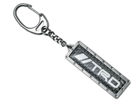 TRD CARBON BLACK METAL KEY RING GOODS  08235-SP048