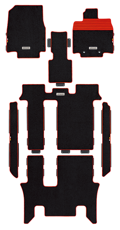 MUGEN Sports Mat Black  For STEPWGN RP1 RP2 RP3 RP4 08P15-XNB-K1S0-BK