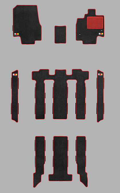 MUGEN SPORTS MAT E:HEV CAPTAIN SEAT BLACK X RED  FOR STEPWGN RP6 RP7 RP8 08P15-XNS-K0S0-RD