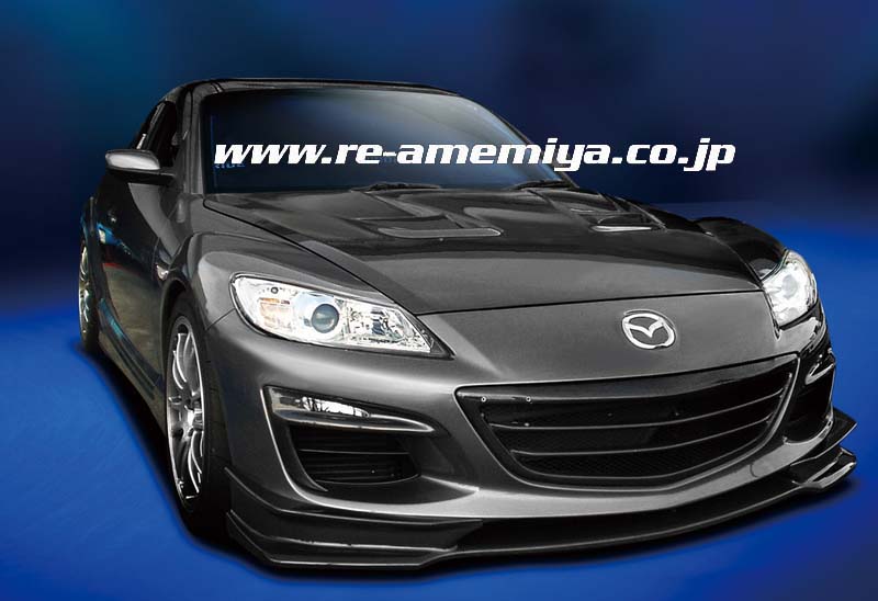 RE-AMEMIYA KOUKI RS FRONT SKIRT FRP FOR MAZDA RX-8 D0-088030-043