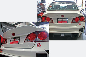 M&M HONDA AERO DUCKTAIL ALL FRP TRUNK LID TYPE 3W WING HOLE AVAILABLE FOR CIVIC FD2 Mugen RR 01002-FD2-M003W