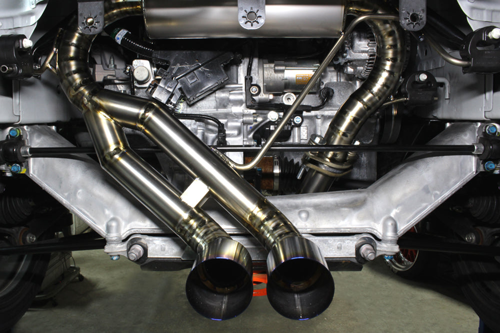 M&M HONDA SUPER TITANIUM 70Φ TWIN MUFFLER, CENTER PIPE FOR S660 JW5 00500-JW5-W001