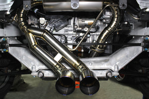 M&M HONDA SUPER TITANIUM 70Φ TWIN MUFFLER, CENTER PIPE FOR S660 JW5 00500-JW5-W001