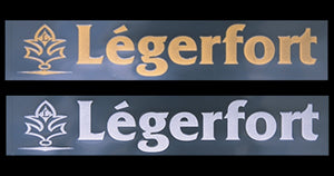 CAR MAKE T&E LEGERFORT STICKER REFLECTIVE SILVER FOR  CARMAKETE-02875