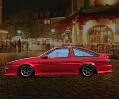 CAR MAKE T&E [VERTEX] AE86 TRUENO (HACHIROKU TRUENO) SIDE STEP LEFT SIDE (PASSENGER SIDE) ONLY FOR  CARMAKETE-02314