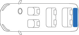 KARO KRONE TWEED BLACK LUGGAGE MATS FOR SUBARU EXIGA YA# KRONE-3237-BLACK