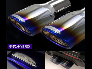 ADMIRATION EXECUTIVE MUFFLER, DUAL EXHAUST (LEFT & RIGHT) FOR OEM PARTS TITANIUM HYBRID TAIL (TAIL SLIDE TYPE) FOR TOYOTA ALPHARD 40 45 ADMIRATION-00034
