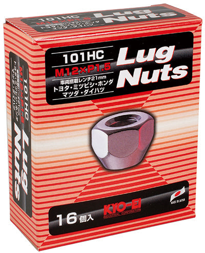 KYO-EI LUG NUT 16PCS (M12xP1.5) THROUGH NUT 101HC-16P