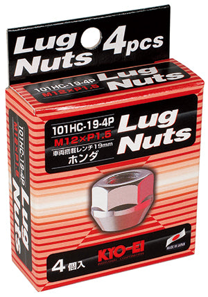 KYO-EI LUG NUT 4PCS (M12xP1.5) THROUGH TYPE 101HC-19-4P