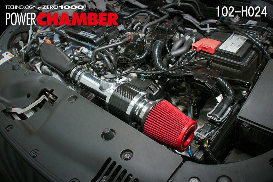 ZERO1000 POWER CHAMBER T-2 RED For HONDA CIVIC HATCHBACK FK7 102-H024