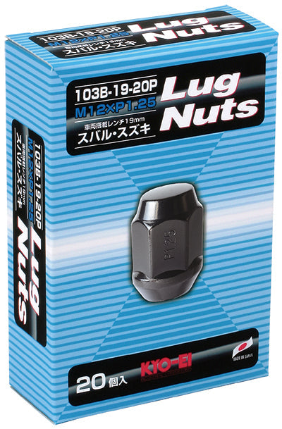 KYO-EI LUG NUT 20PCS (M12xP1.25) 103B-19-20P