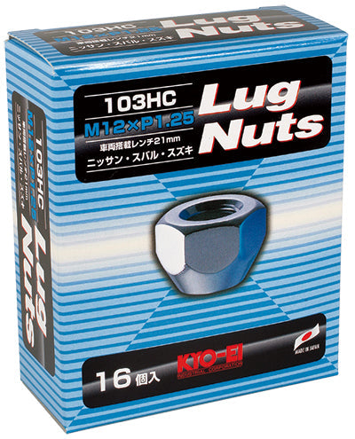KYO-EI LUG NUT 16PCS (M12xP1.25) THROUGH NUT 103HC-16P