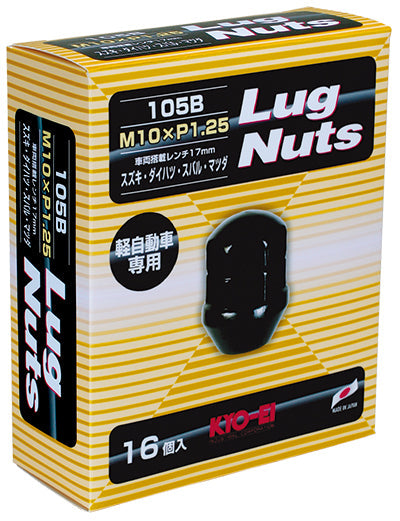 KYO-EI LUG NUT SCREW DIAMETER 10MM MINI-CAR FOR (M10xP1.25) BAG TYPE 105B-16P