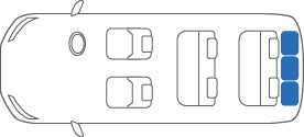 KARO FLAXY BRILLIANT BEIGE LUGGAGE MATS FOR NISSAN SERENA C23 FLAXY-870-BEIGE