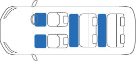KARO SISAL WHITE BLACK LUGGAGE MATS FOR VOLKSWAGEN SHARAN 7MAAA SISAL-972-WHITE-BLACK