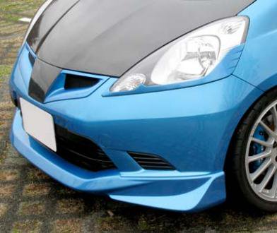 SEEKER FRP FRONT HALF SPOILER SKY METALLIC FOR HONDA FIT GE  16000-GE8-AF2