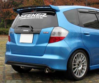 SEEKER 2-PIECE REAR WING SILVER METALLIC FOR HONDA FIT GE  16020-GE8-002