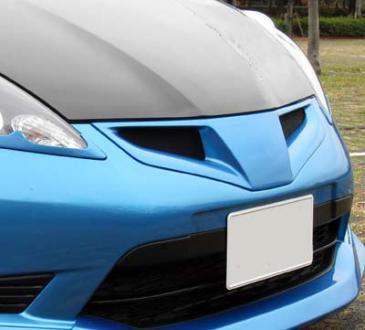 SEEKER FRP FRONT GRILL SHERBET BLUE METALLIC FOR HONDA FIT GE  16010-GE8-F02
