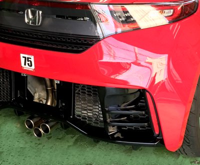 SEEKER REAR HALF SPOILER FRP UNPAINTED FOR HONDA S660  16300-660-F01