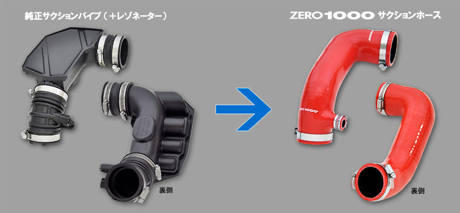ZERO1000 SUCTION AND TURBO HOSE SET RED For SWIFT SPORTS ZC33S 112-S006R