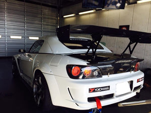 K1 LABORATORY LABO HIGH FLOW TRUNK SPOILER (DUCKTAIL) CARBON CLEAR COATED FOR HONDA S2000 AP1 AP2 01-003-CLEAR-COAT