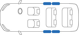 KARO FLAXY BRILLIANT GRAY LUGGAGE MATS FOR TOYOTA PRIUS Α ZVW4#W FLAXY-3039-GRAY
