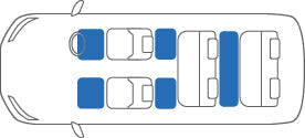 KARO SISAL BLUE WHITE FLOOR MATTS FOR AUDI Q7 4MC SISAL-3861-BLUE-WHITE