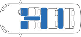 KARO SISAL SILVER BLACK LUGGAGE MATS FOR NISSAN CUBE YGZ BGZ11 SISAL-1878-SILVER-BLACK