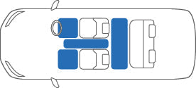 KARO FLAXY BRILLIANT GRAY LUGGAGE MATS FOR SUZUKI SOLIO MA37S FLAXY-4385-GRAY
